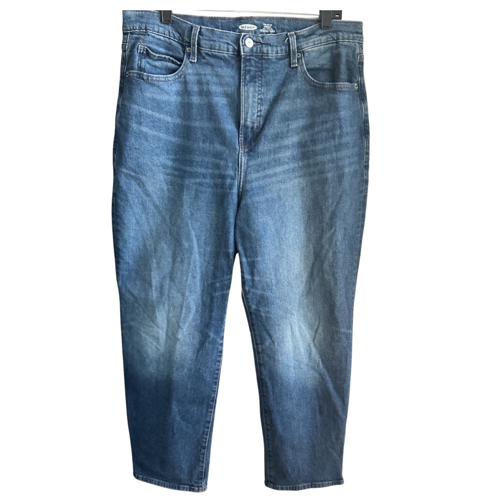 OLD NAVY Straight Extra High Rise Slim Jeans 36x27